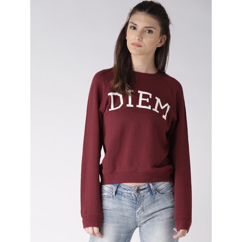 Maroon Diem Raglan Sweatshirt